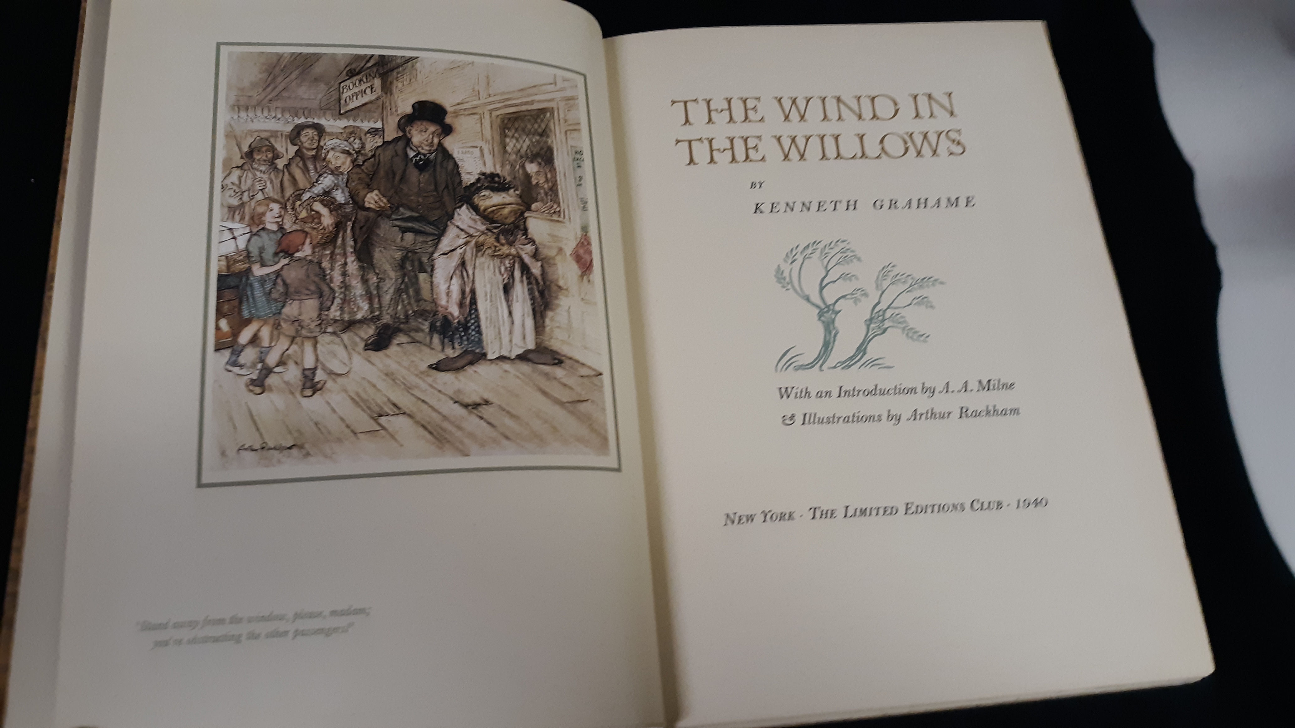 THE WIND IN THE WILLOWS. With an Introduction by A.A. Milne and ...